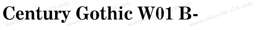 Century Gothic W01 B字体转换